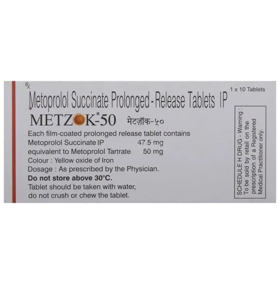 metzok 50mg tablet 10's
